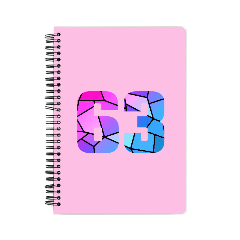 Notebook Plus One 63 Number Spiral Notebook (Light Pink)