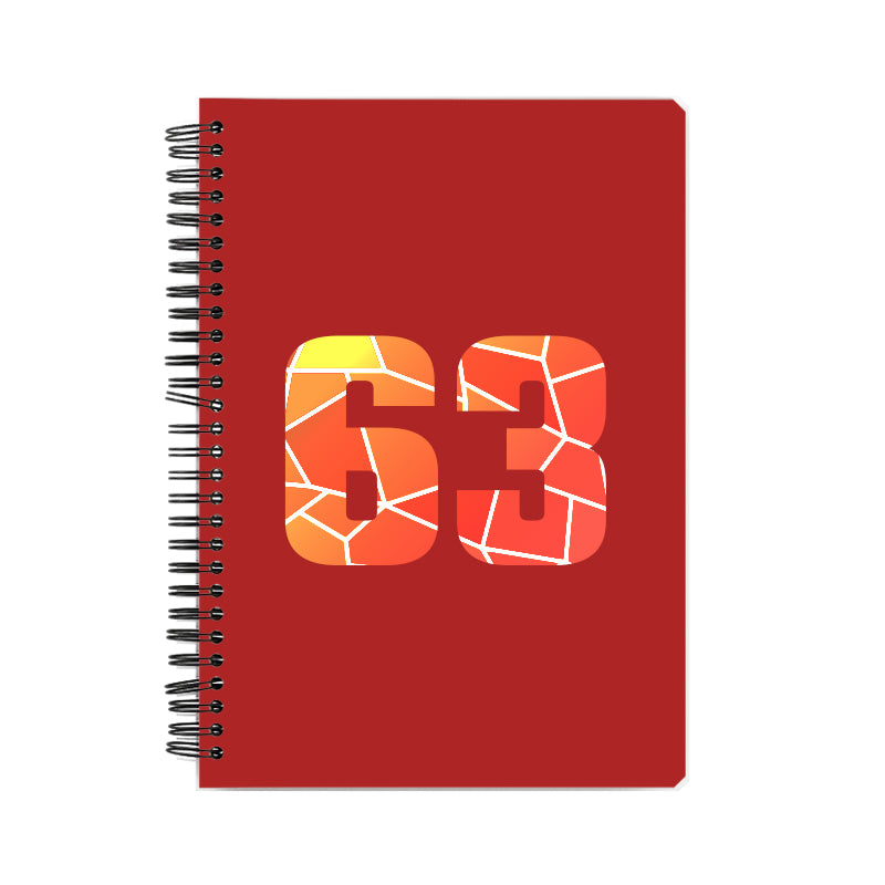 Notebook Plus One 63 Number Spiral Notebook (Red)