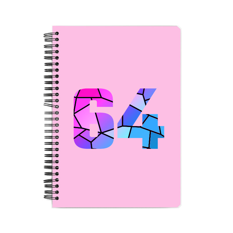 Notebook Plus One 64 Number Spiral Notebook (Light Pink)
