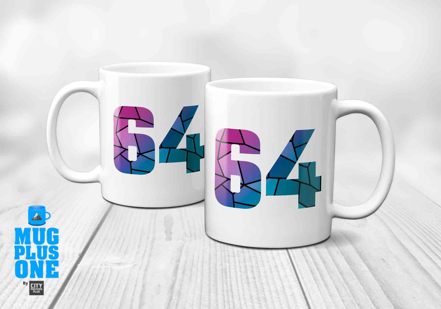 64 Number Mug (White)