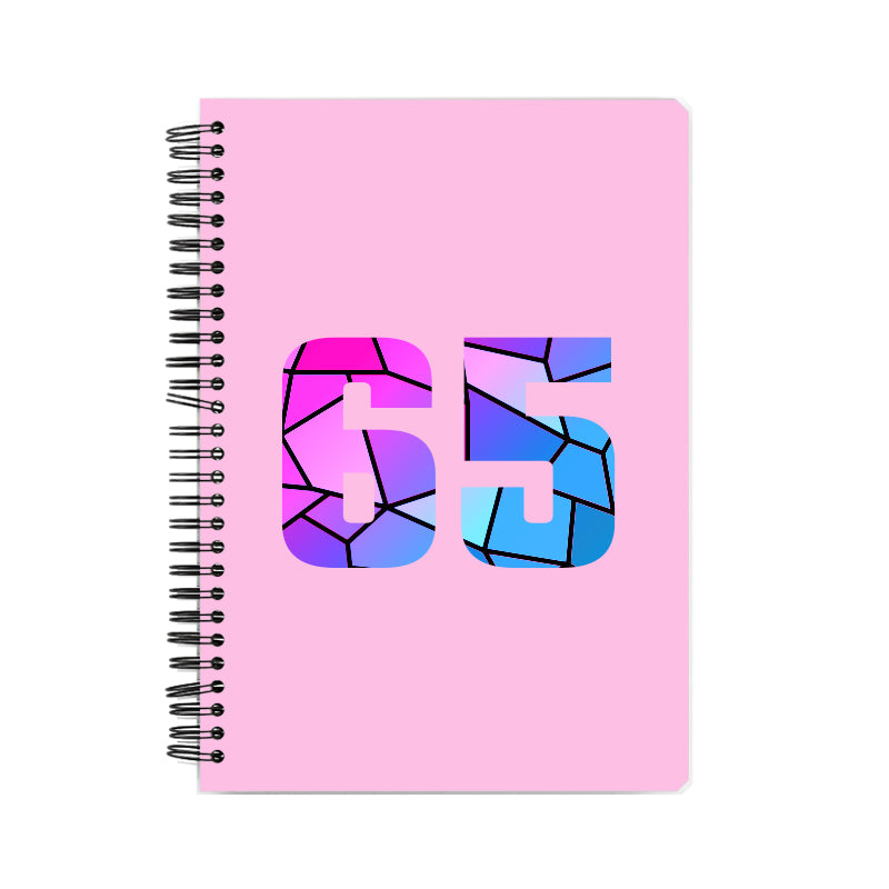 Notebook Plus One 65 Number Spiral Notebook (Light Pink)