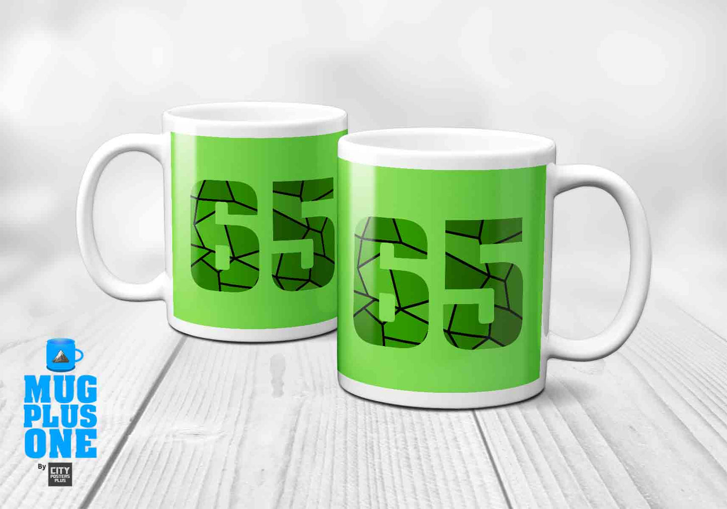 65 Number Mug (Liril Green)