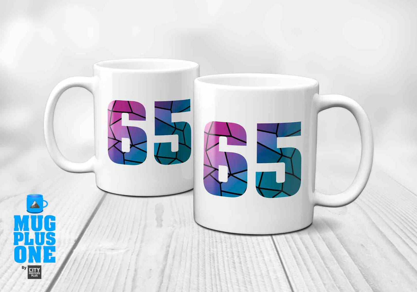 65 Number Mug (White)