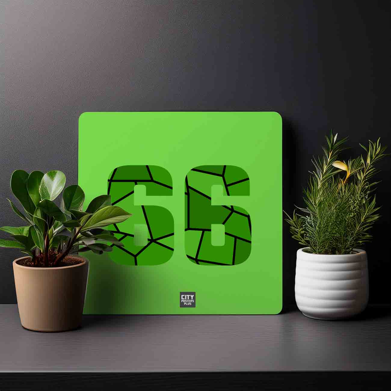66 Number Mousepad (Liril Green)