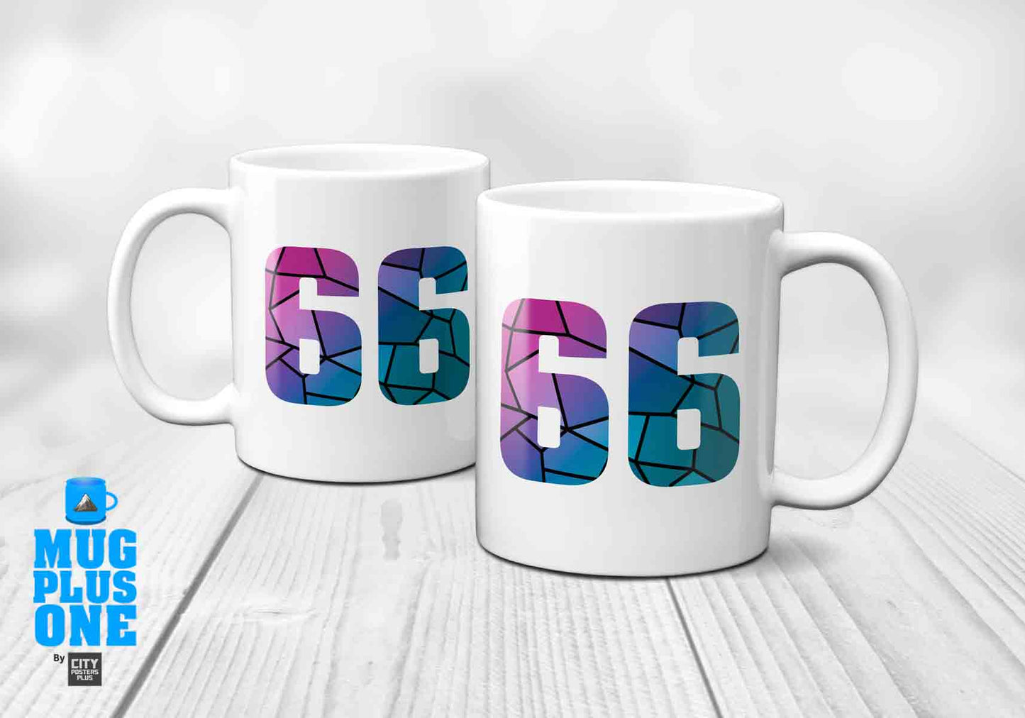 66 Number Mug (White)