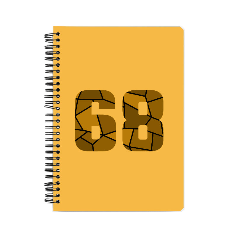 Notebook Plus One 68 Number Spiral Notebook (Golden Yellow)