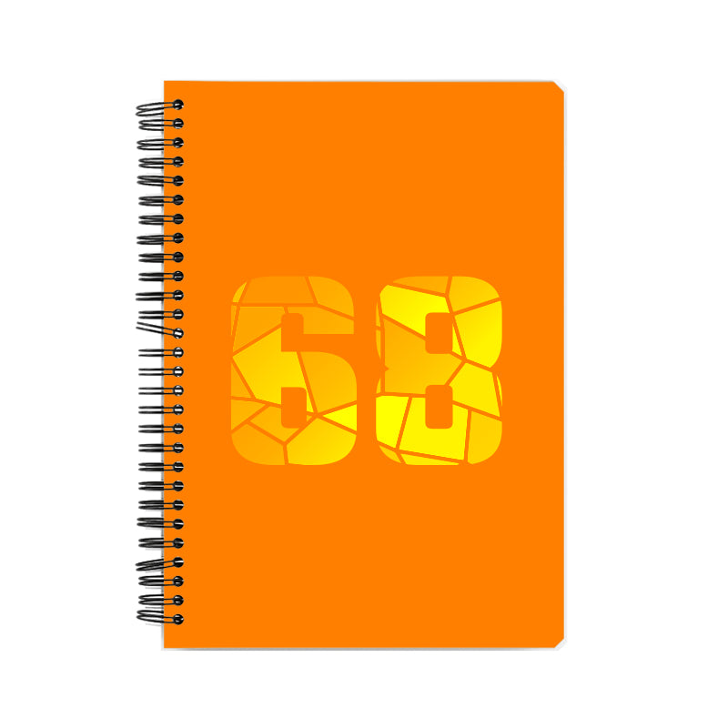 Notebook Plus One 68 Number Spiral Notebook (Orange)