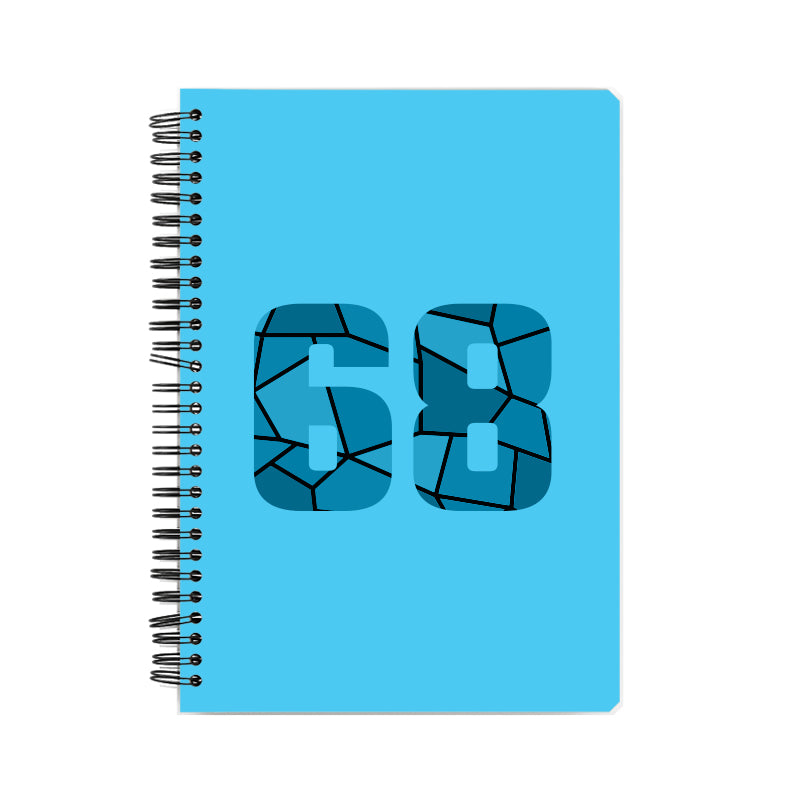 Notebook Plus One 68 Number Spiral Notebook (Sky Blue)