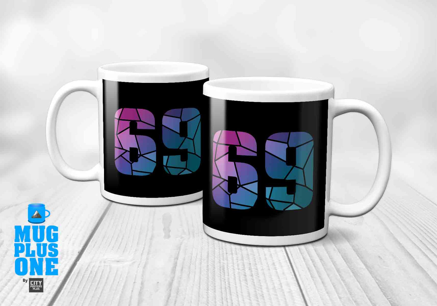 69 Number Mug (Black)