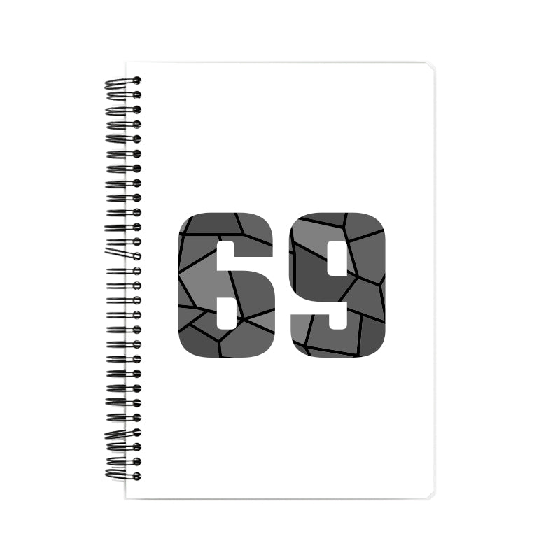 Notebook Plus One 69 Number Spiral Notebook (White)