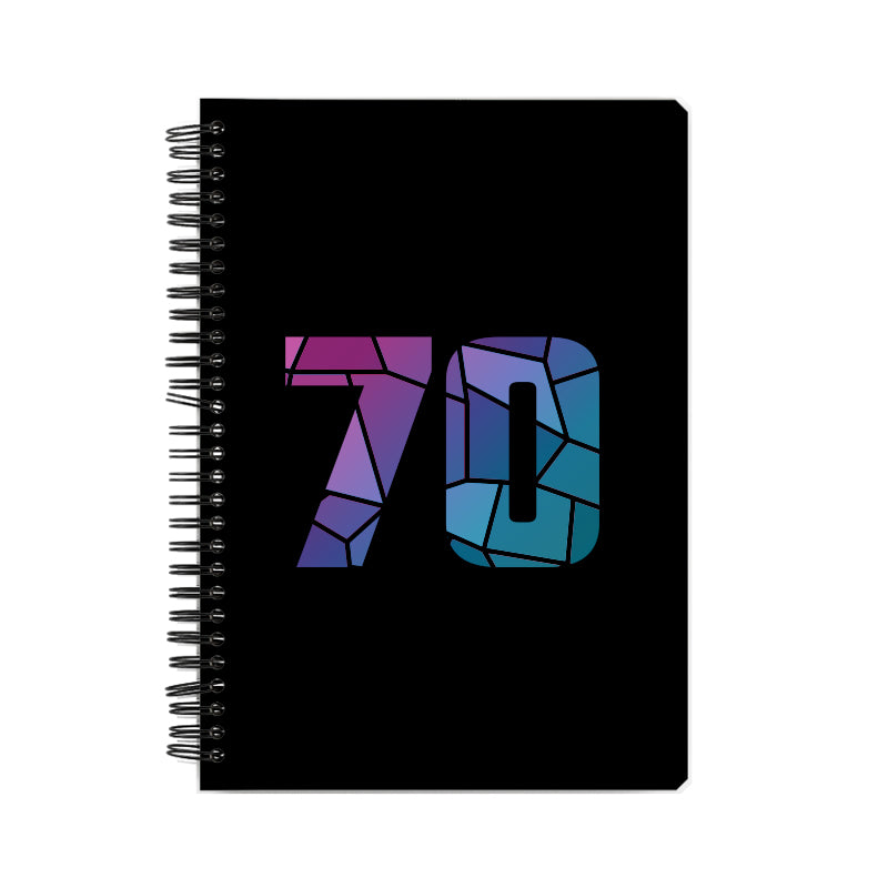 Notebook Plus One 70 Number Spiral Notebook (Black)