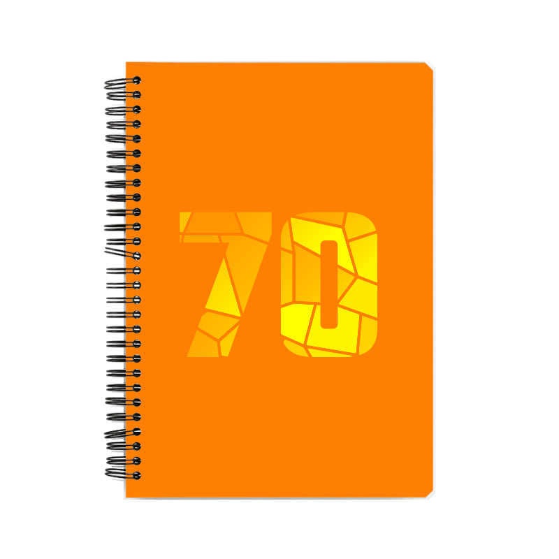 Notebook Plus One 70 Number Spiral Notebook (Orange)