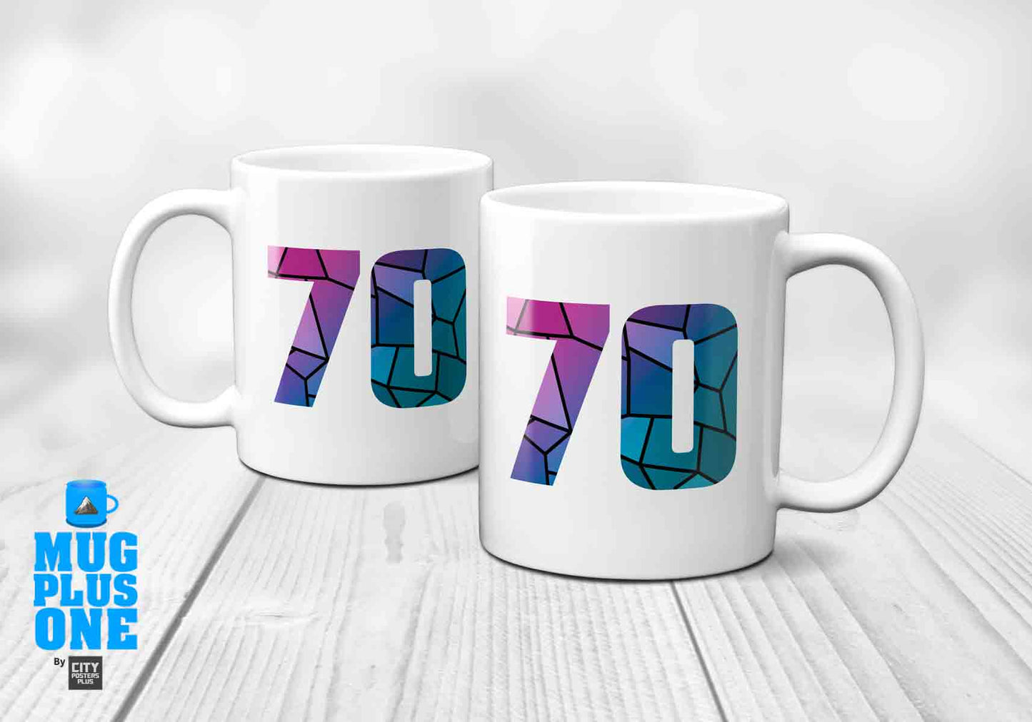 70 Number Mug (White)