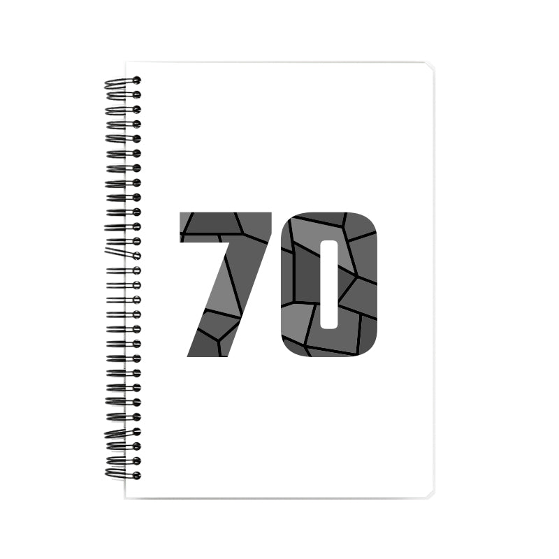 Notebook Plus One 70 Number Spiral Notebook (White)