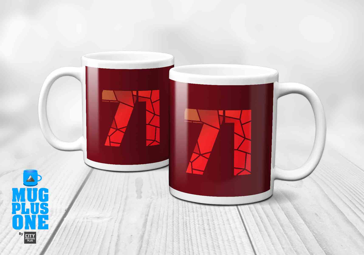 71 Number Mug (Maroon)
