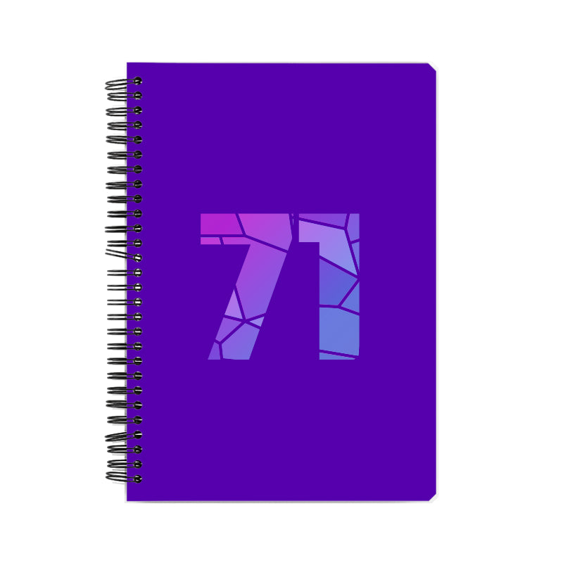 Notebook Plus One 71 Number Spiral Notebook (Purple)
