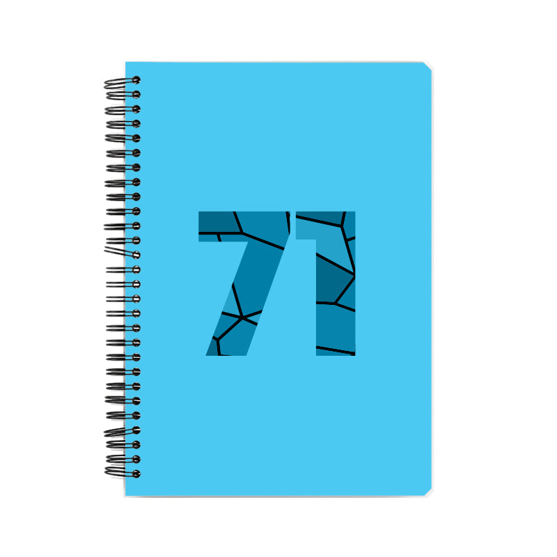 Notebook Plus One 71 Number Spiral Notebook (Sky Blue)
