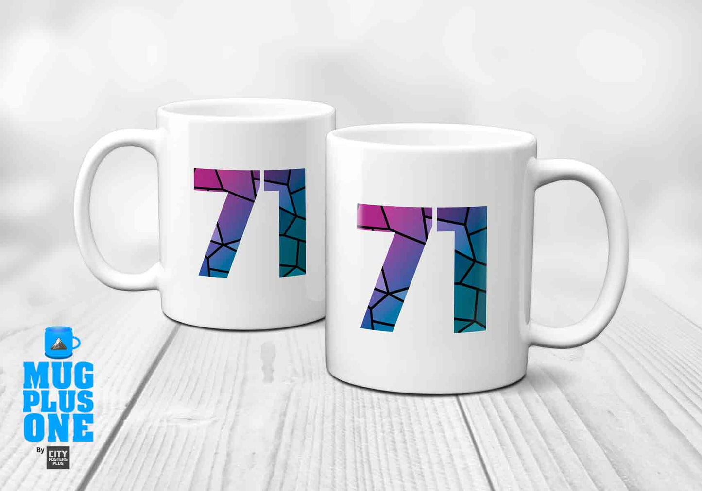 71 Number Mug (White)