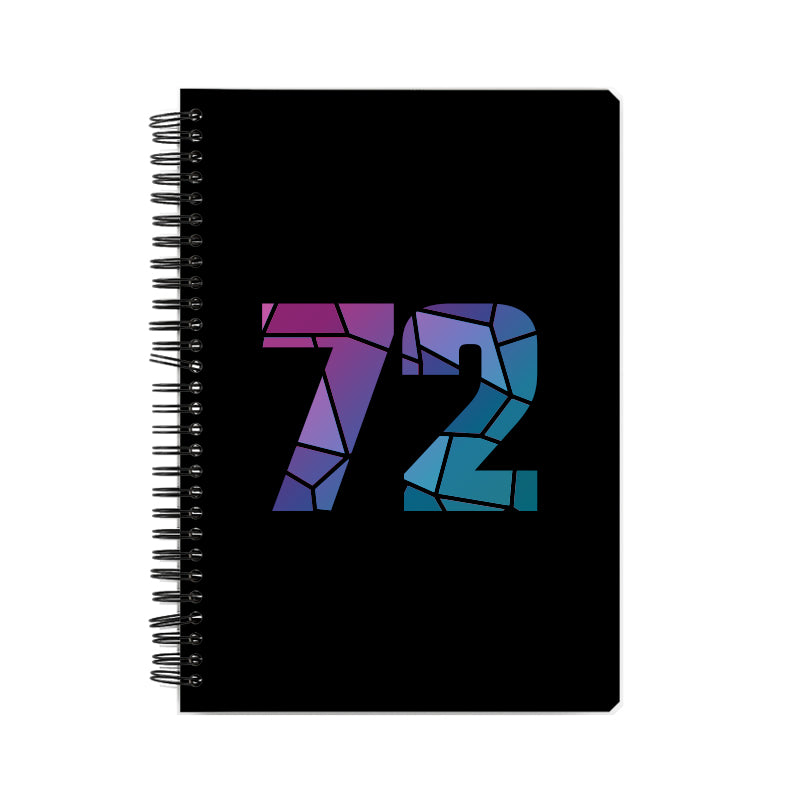Notebook Plus One 72 Number Spiral Notebook (Black)