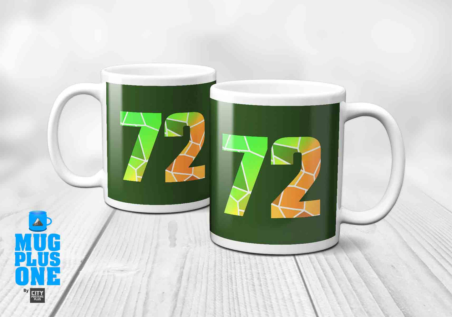 72 Number Mug (Olive Green)