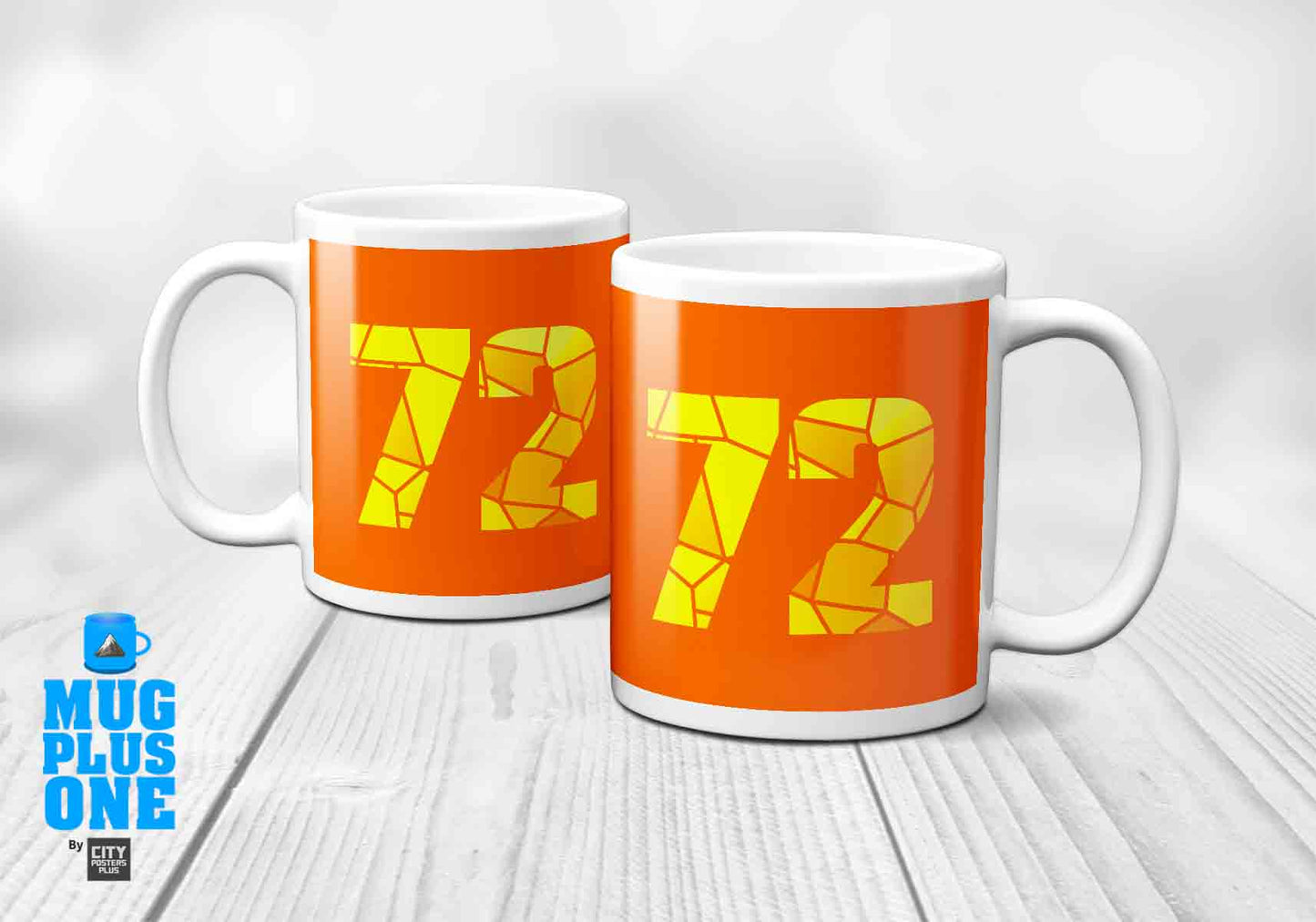 72 Number Mug (Orange)