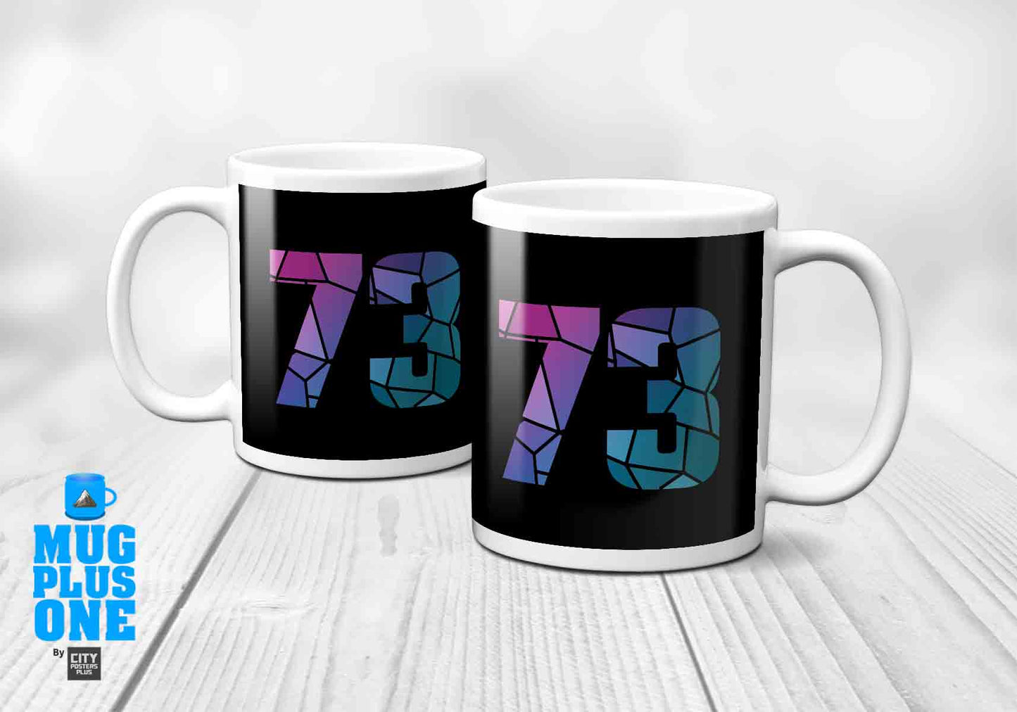 73 Number Mug (Black)
