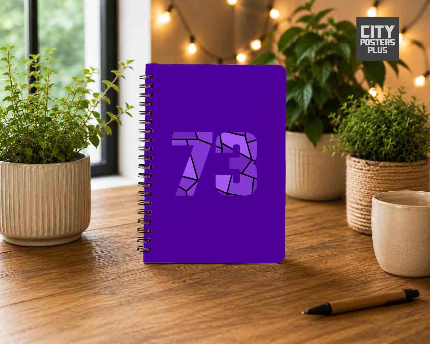 73 Number Notebook (Purple)