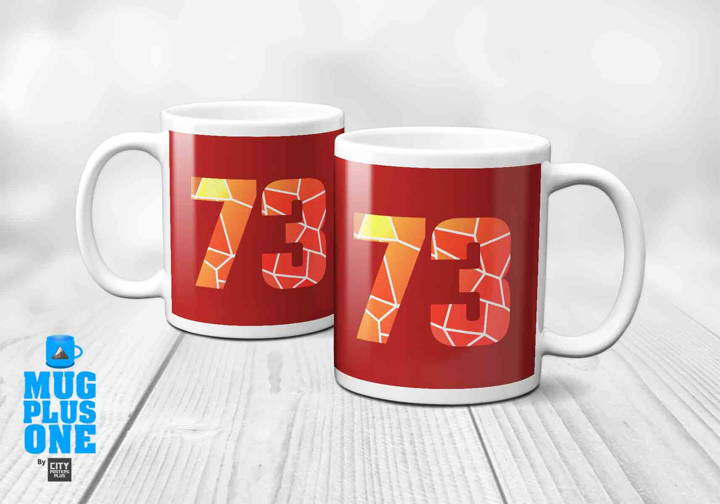 73 Number Mug (Red)