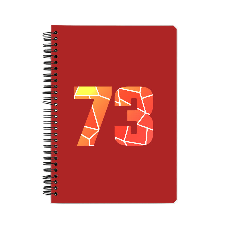 Notebook Plus One 73 Number Spiral Notebook (Red)