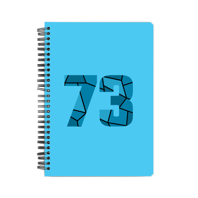 Notebook Plus One 73 Number Spiral Notebook (Sky Blue)