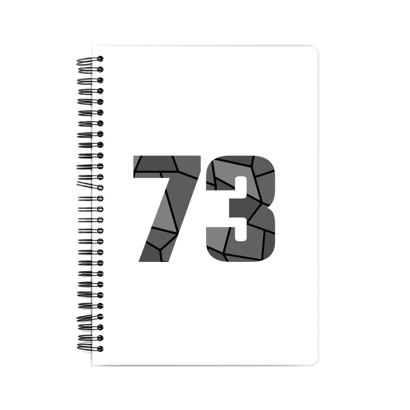 Notebook Plus One 73 Number Spiral Notebook (White)