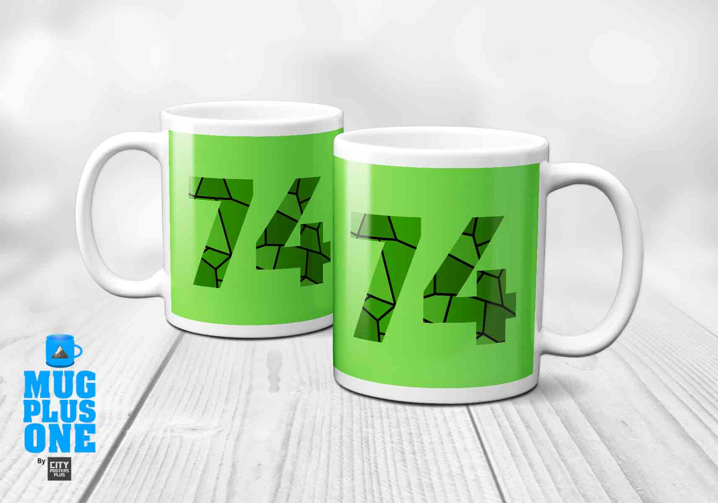 74 Number Mug (Liril Green)