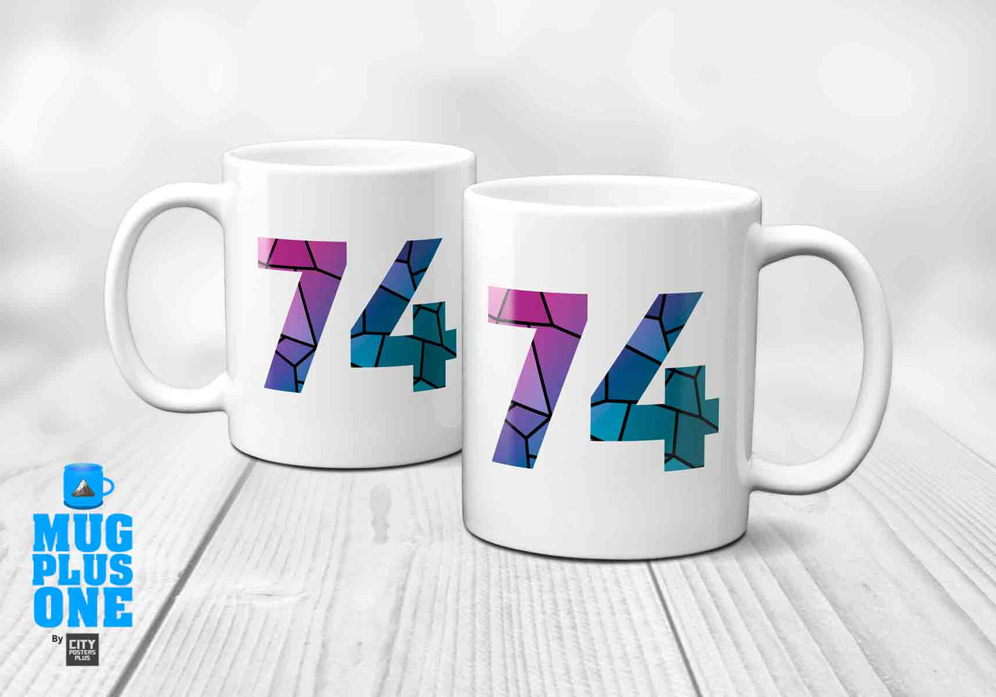 74 Number Mug (White)