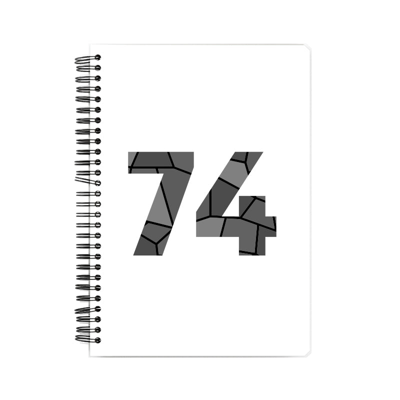 Notebook Plus One 74 Number Spiral Notebook (White)