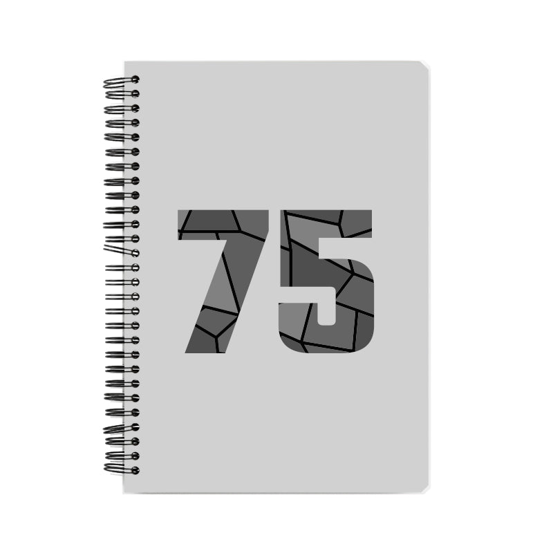 Notebook Plus One 75 Number Spiral Notebook (Melange Grey)
