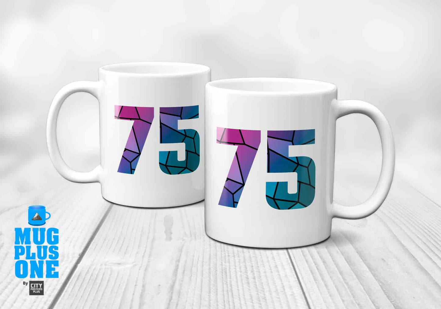 75 Number Mug (White)