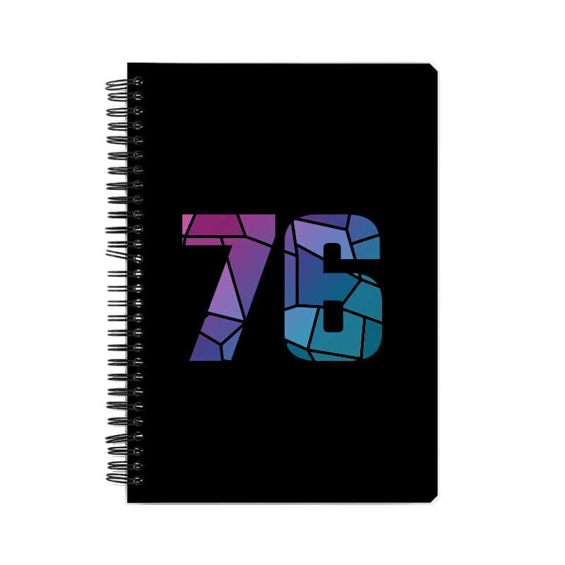 Notebook Plus One 76 Number Spiral Notebook (Black)