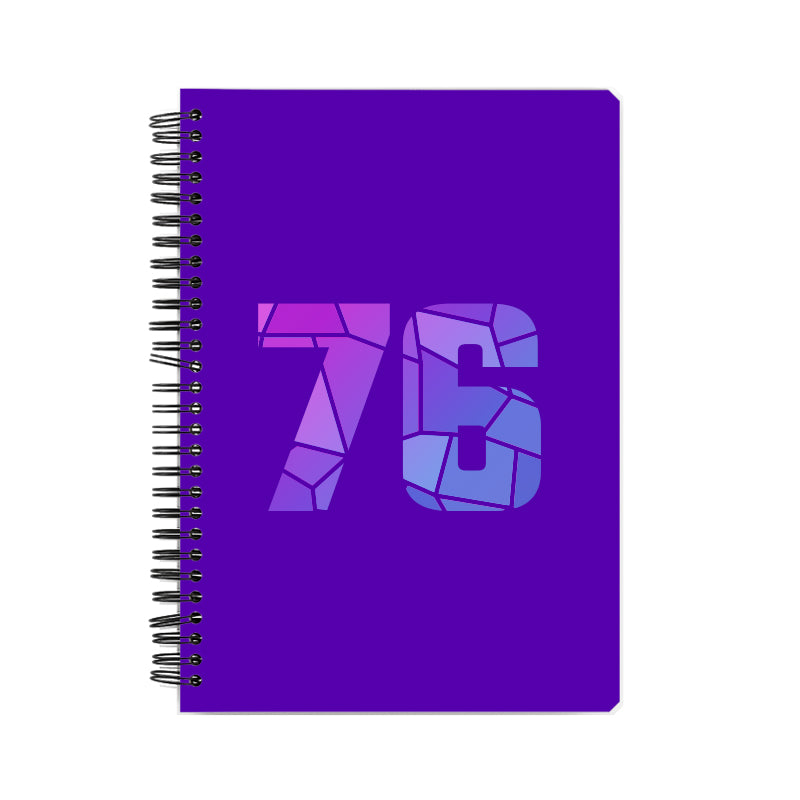 Notebook Plus One 76 Number Spiral Notebook (Purple)