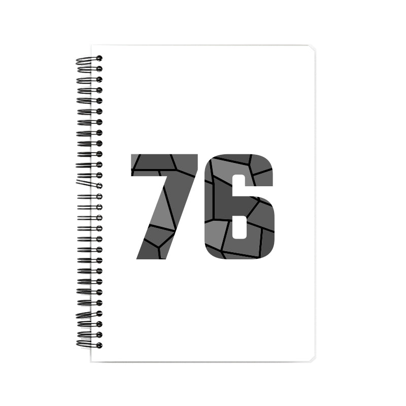 Notebook Plus One 76 Number Spiral Notebook (White)