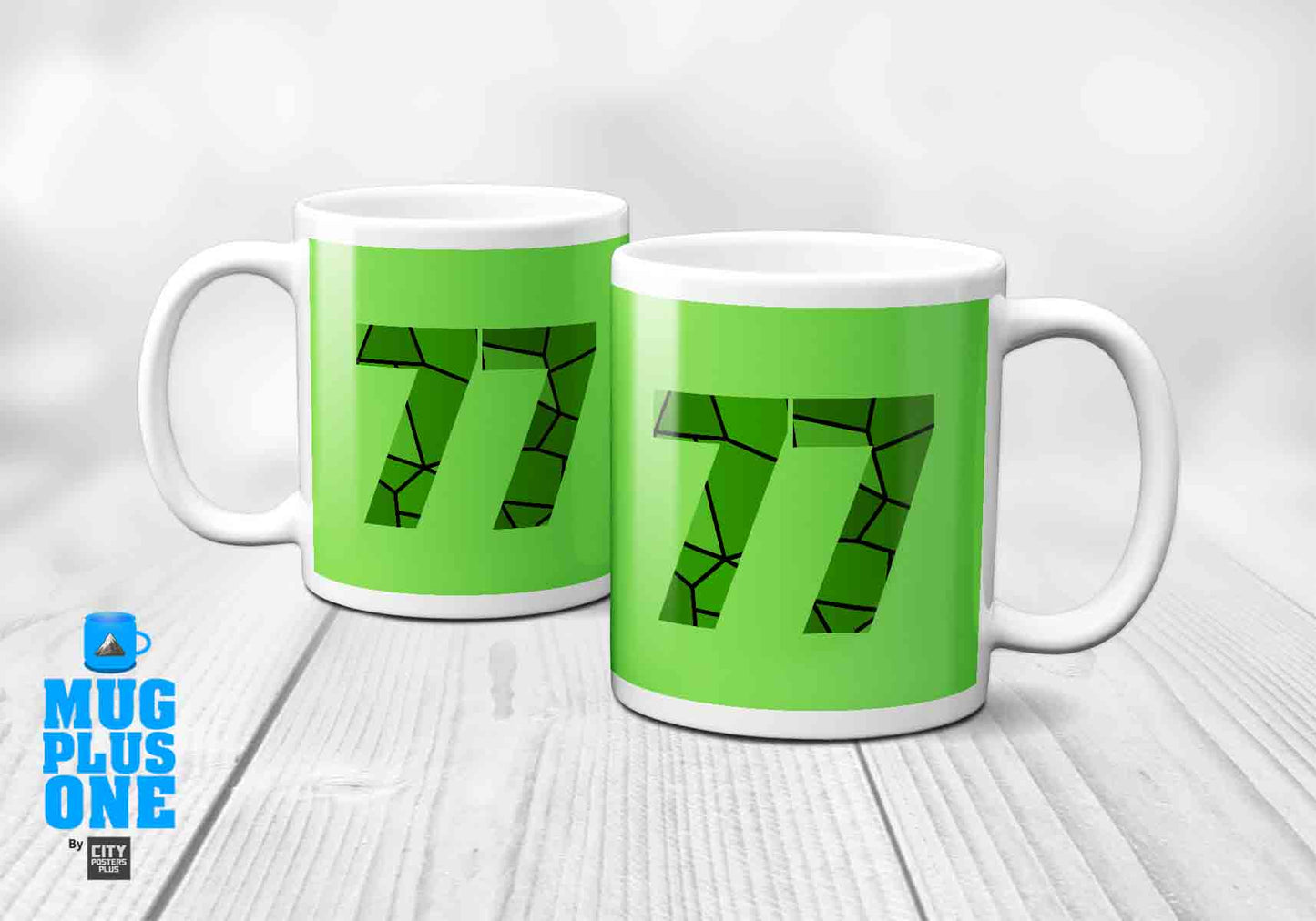 77 Number Mug (Liril Green)