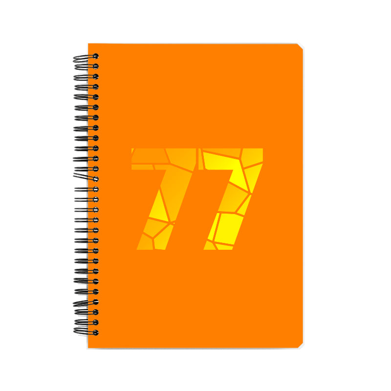 Notebook Plus One 77 Number Spiral Notebook (Orange)