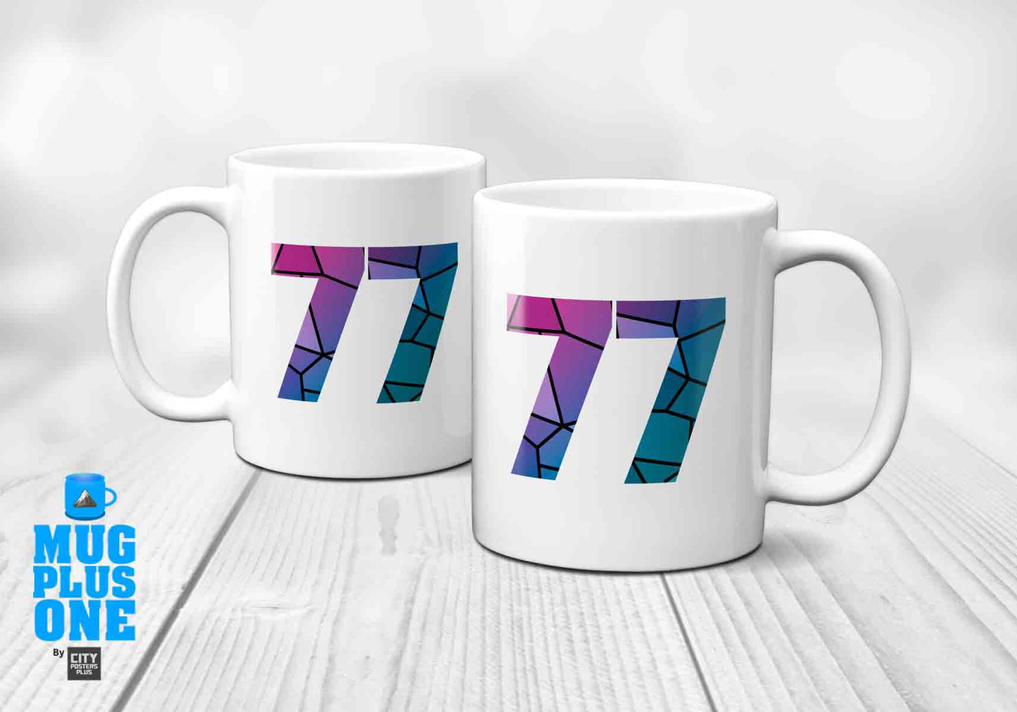 77 Number Mug (White)
