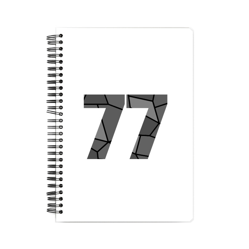 Notebook Plus One 77 Number Spiral Notebook (White)