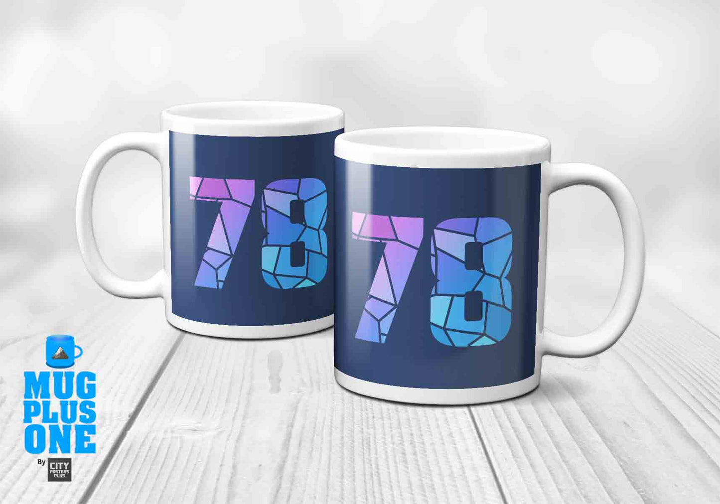 78 Number Mug (Navy Blue)