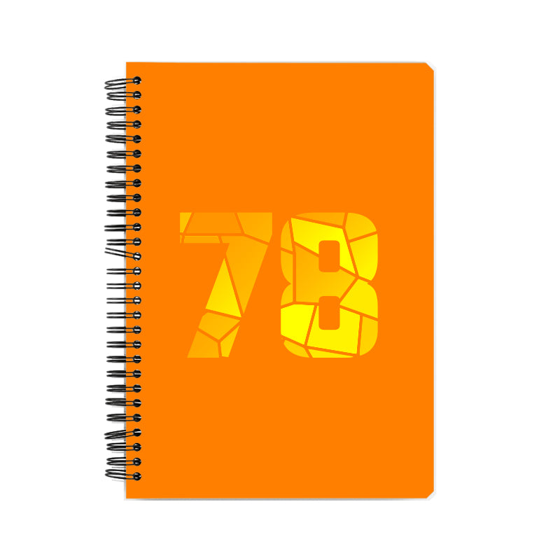 Notebook Plus One 78 Number Spiral Notebook (Orange)