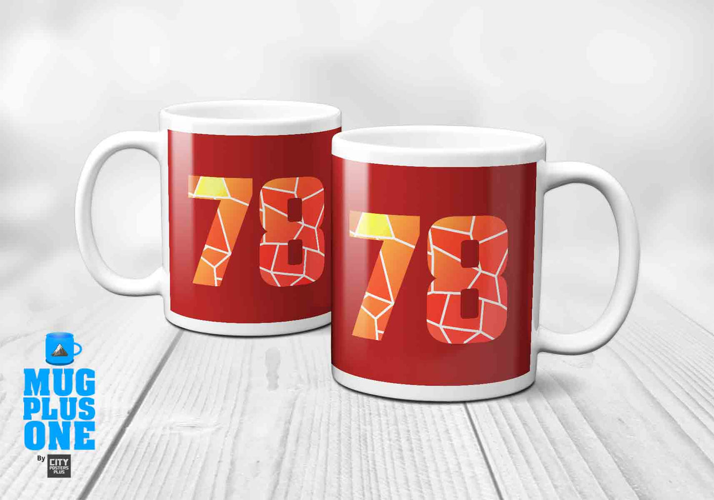 78 Number Mug (Red)