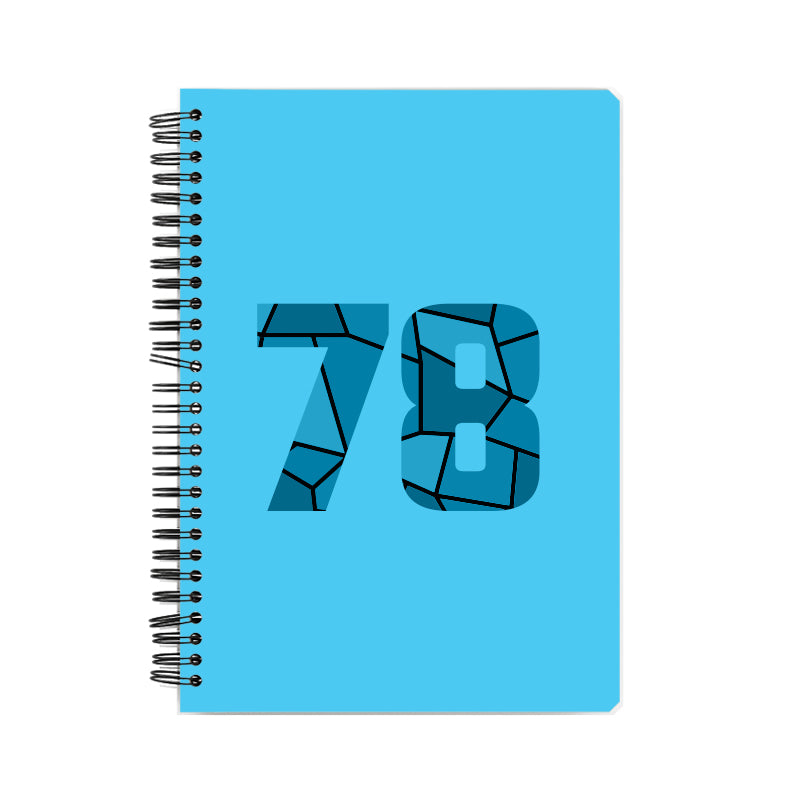 Notebook Plus One 78 Number Spiral Notebook (Sky Blue)