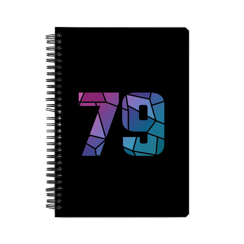 Notebook Plus One 79 Number Spiral Notebook (Black)