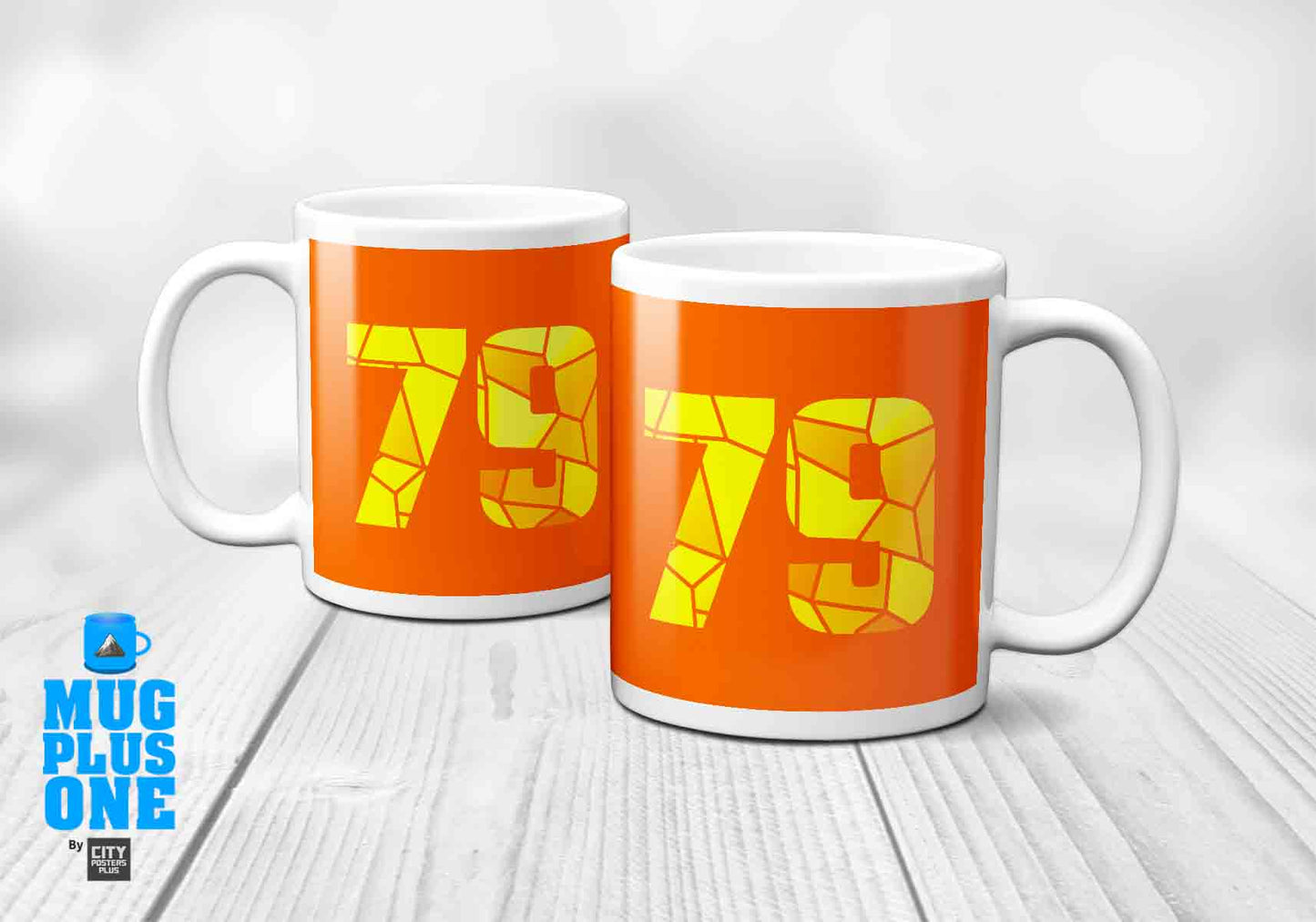 79 Number Mug (Orange)