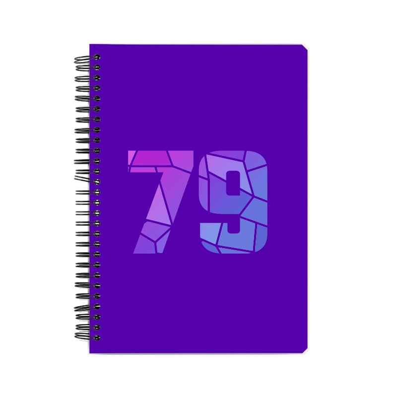 Notebook Plus One 79 Number Spiral Notebook (Purple)